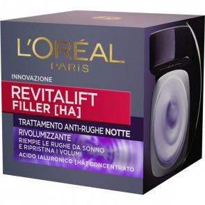 L`Oréal Paris Revitalift Filler Crema Viso Notte , 50 ml